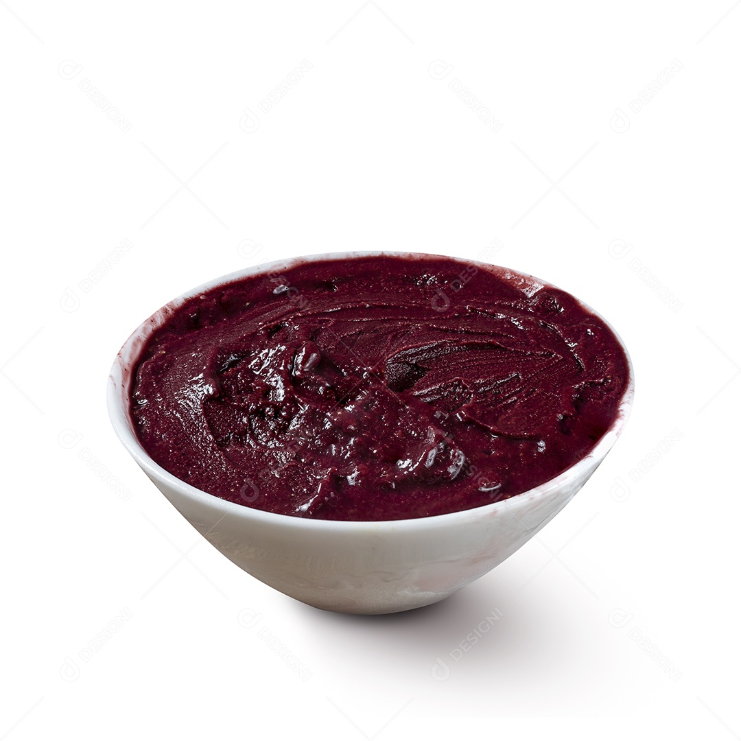 Açaí Berry Congelado. Isolado em fundo branco