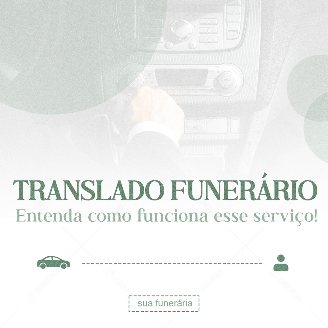 Post Funerária Translados PSD Editável
