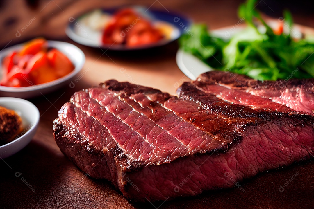 Carne deliciosa grelhada.