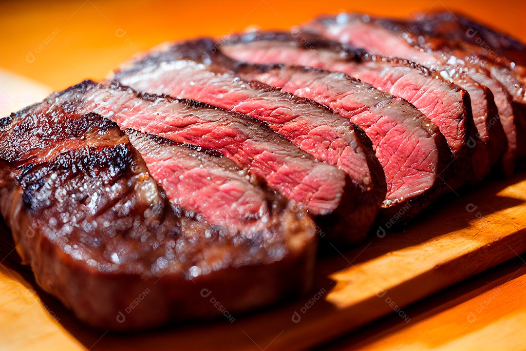 Carne deliciosa grelhada.