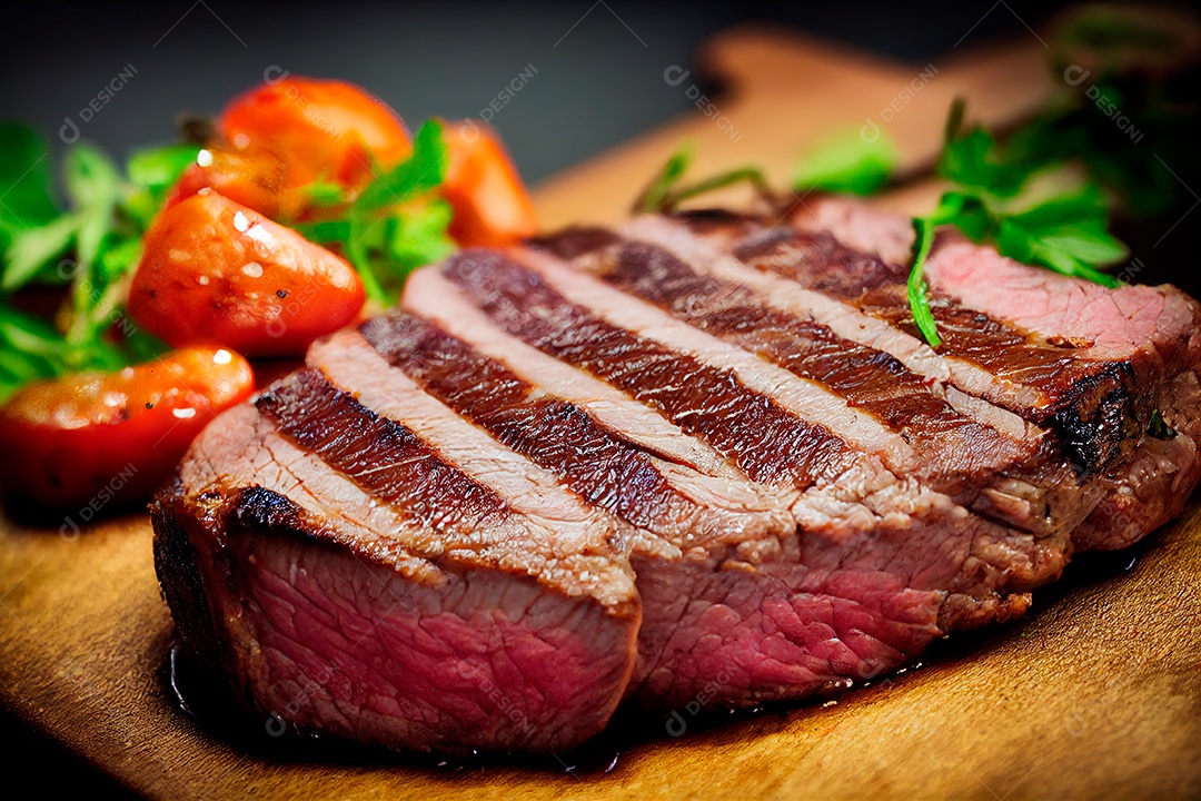 Carne deliciosa grelhada.