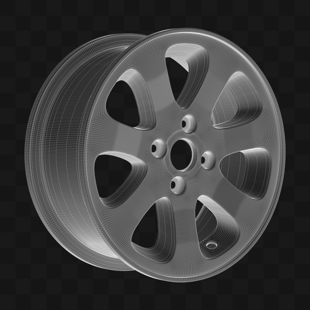 Roda de Carro - Modelo 3D