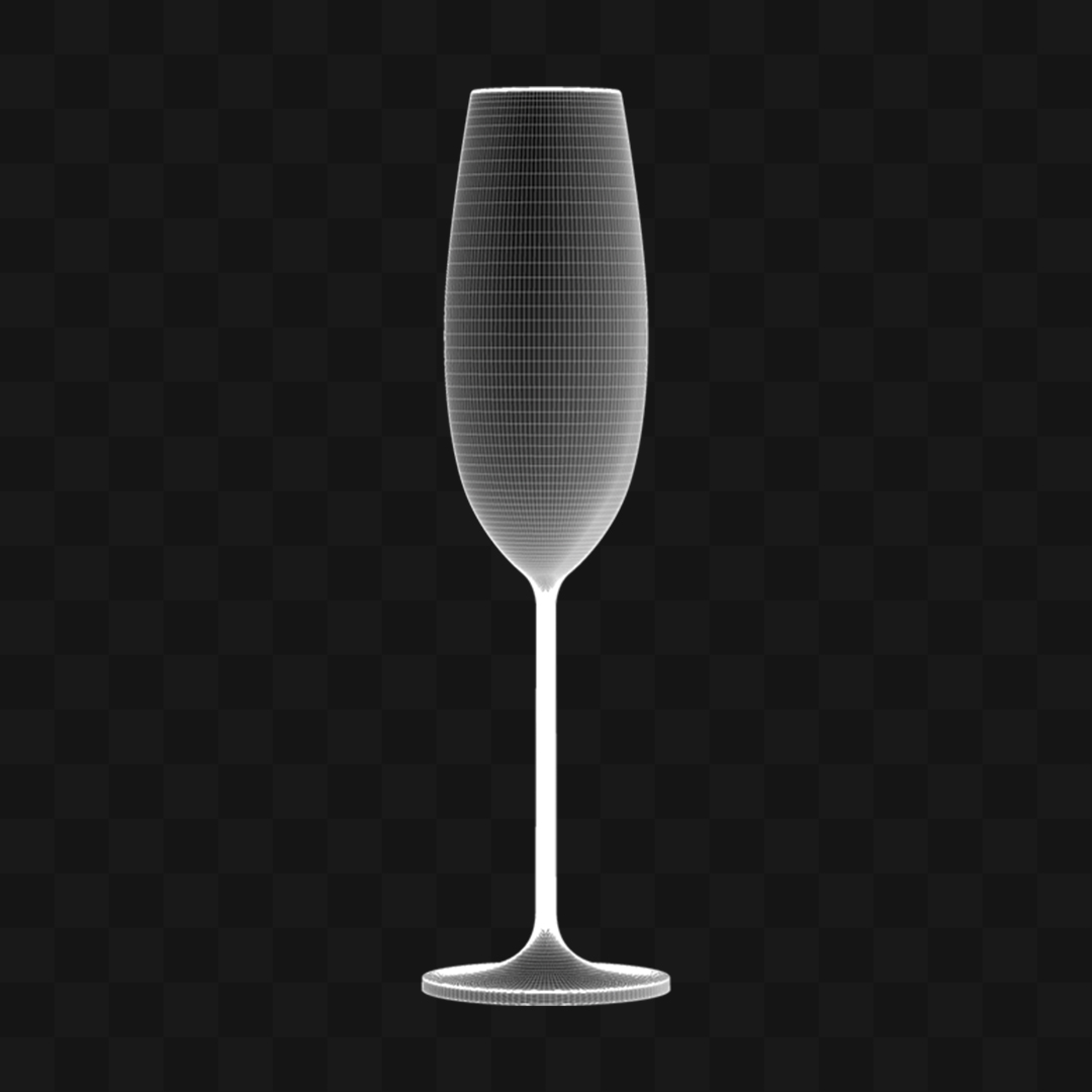 Taça Espumante - Modelo 3D