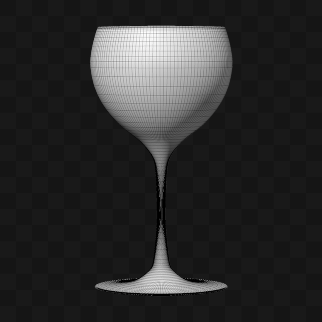 Taça Vinho Tinto - Modelo 3D