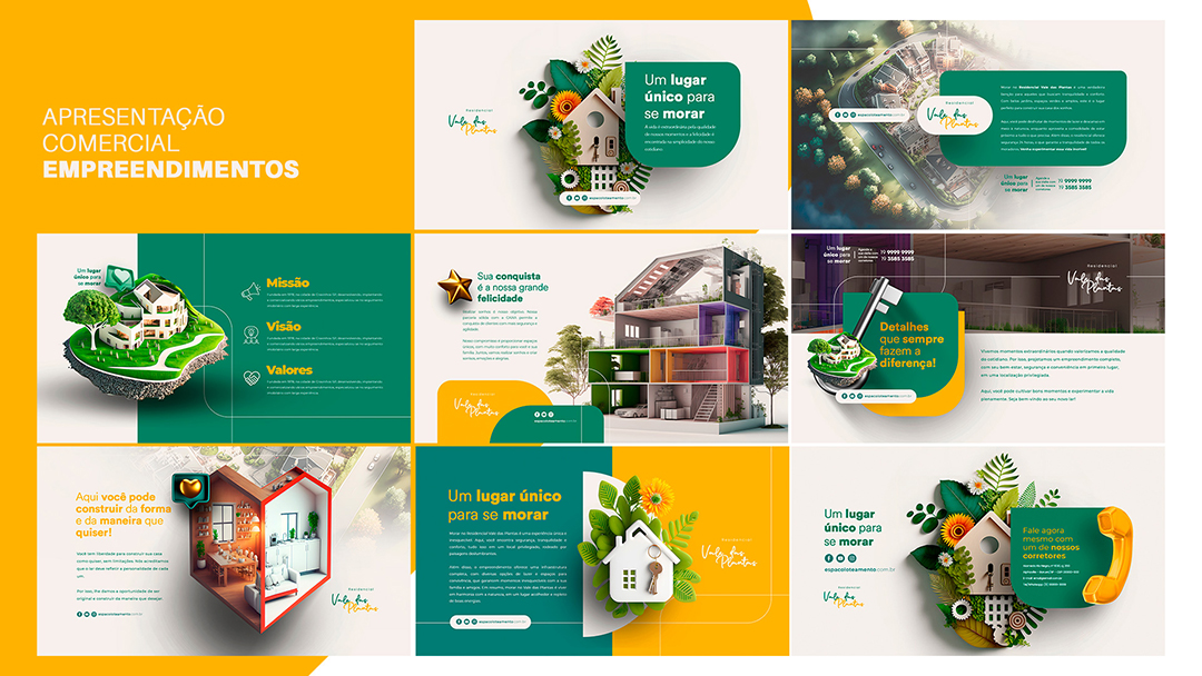 Apresentação Comercial Empreendimento Loteamento PSD Editável