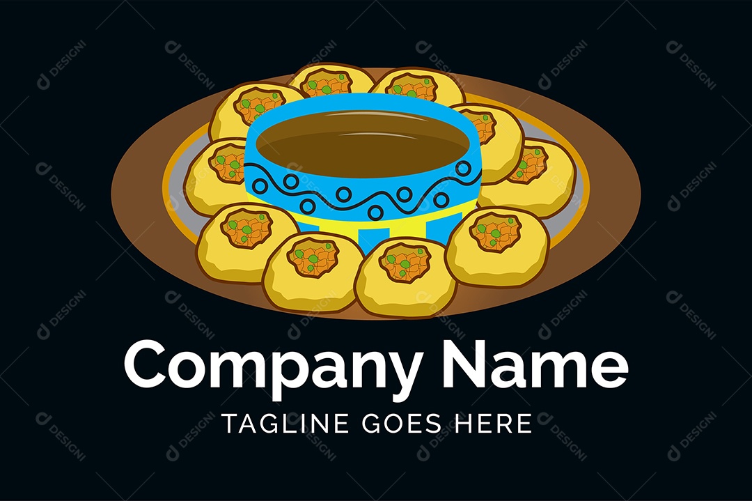 Modelo de Logo de Comida Asiática Vetor EPS + AI Editável