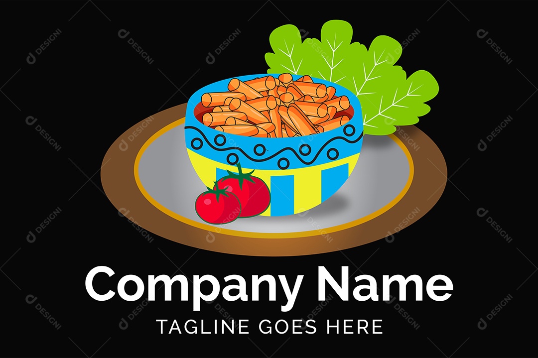 Modelo de Logo de Restaurante de Comida Asiática Vetor EPS + AI Editável