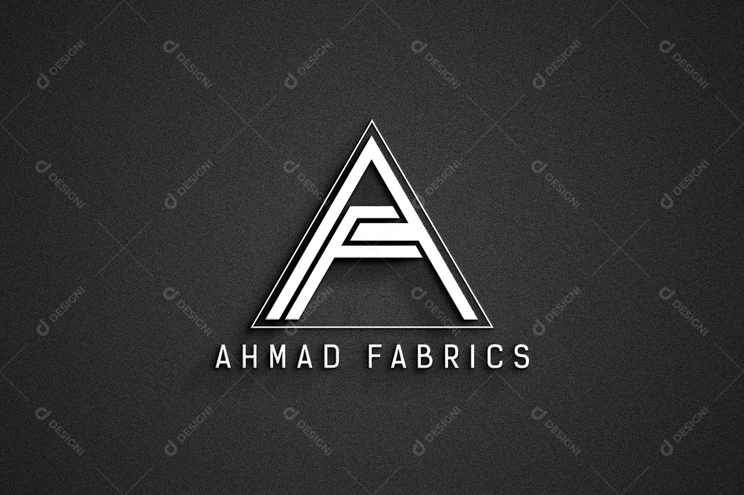 Ahmad Fabrics Logotipo Empresarial AI + EPS Editável