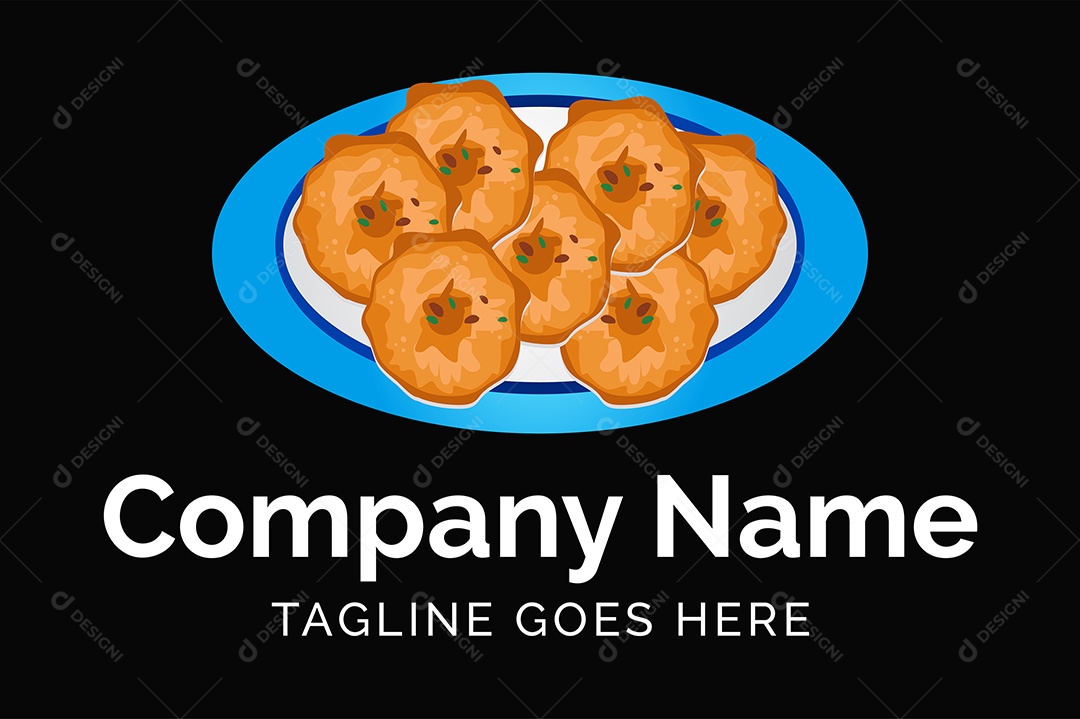 Mockup de Logo de Comida Asiática EPS + AI Editável