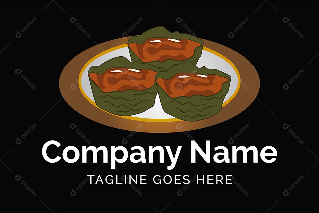 Modelo de Logo de Comida Asiática Vetor EPS + AI Editável