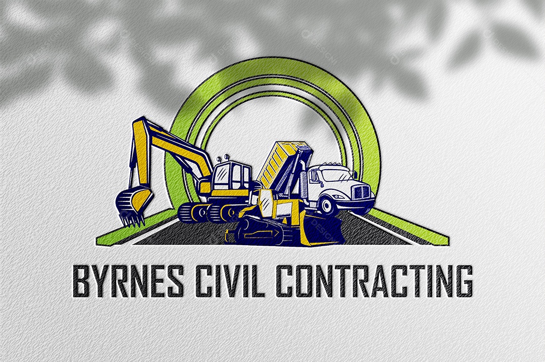 Byrnes Civil Company Name Logotipo Empresarial AI + EPS Editável