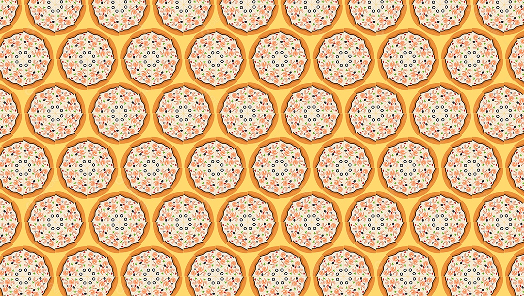 Padrão de Pizza Ilustração EPS + AI Editável