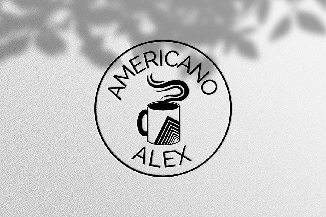 Americano Alex Logotipo Empresarial AI + EPS Editável