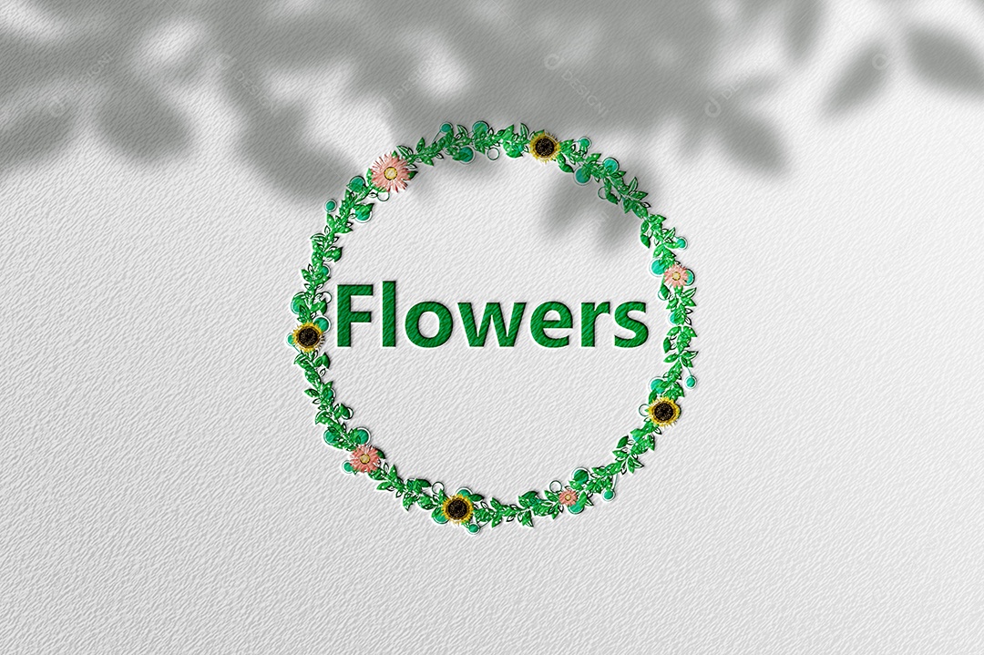 flowers Logotipo Empresarial AI + EPS Editável