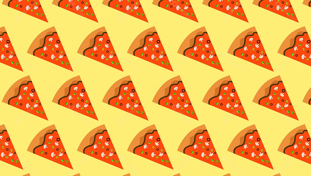 Padrão de Pizza Ilustração EPS + AI Editável