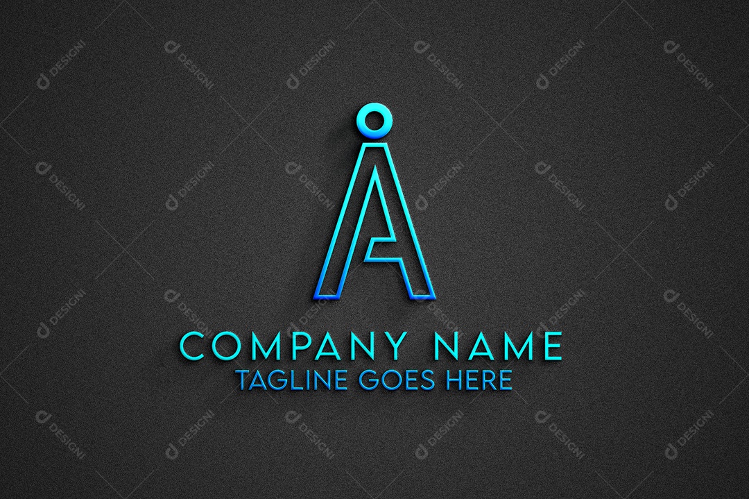 Company Name Tagline Goes Here Logotipo Empresarial AI + EPS Editável