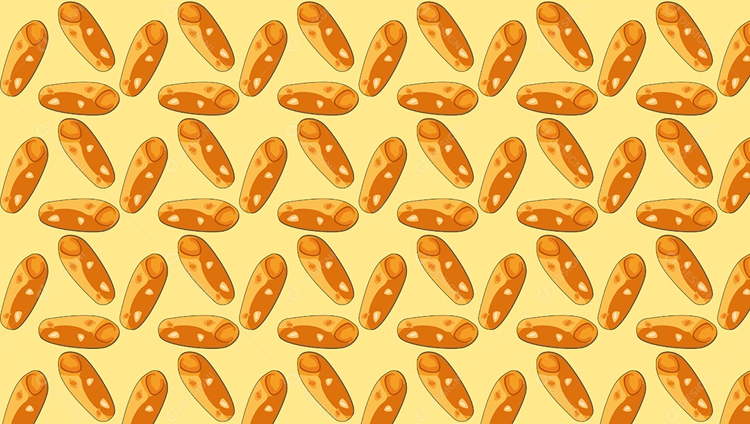 Padrão de Pães Ilustração EPS + AI Editável