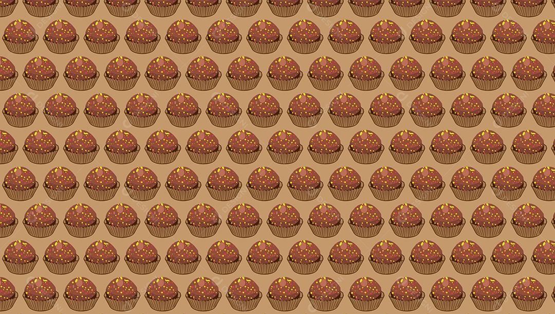 Padrão de Brigadeiro Ilustração EPS + AI Esditavel