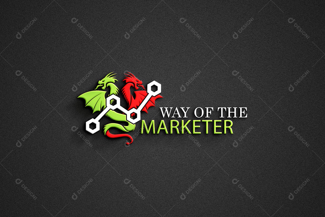 Way Of The Marketer Logotipo Empresarial AI + EPS Editável