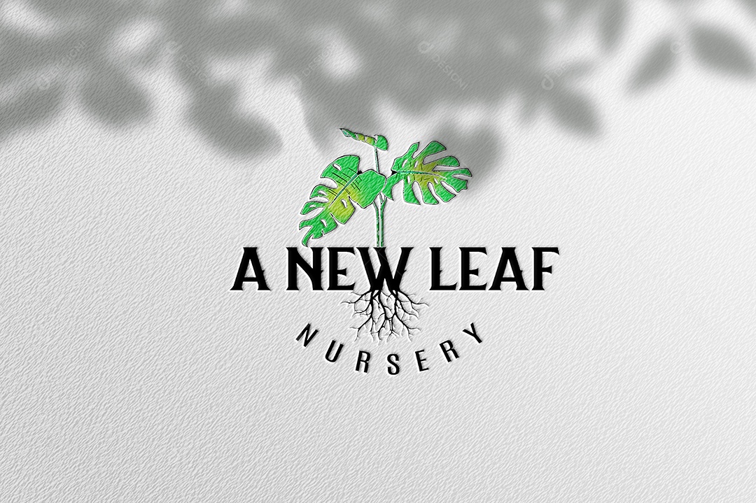 A New Leaf Nursery Logotipo Empresarial AI + EPS Editável