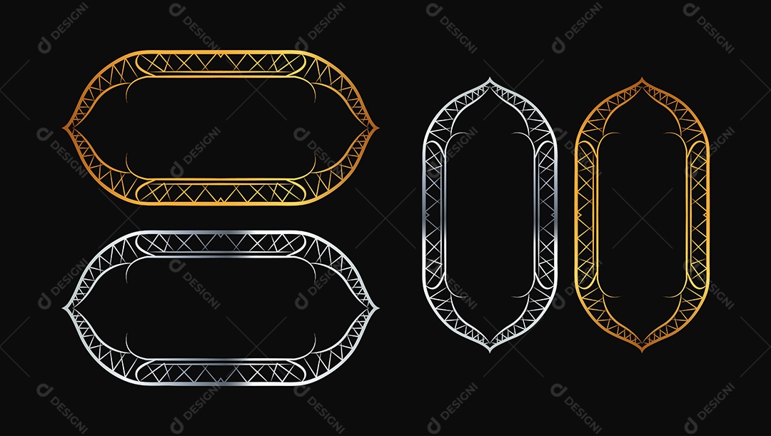 Elementos Islâmicos Vetor EPS + AI Editável