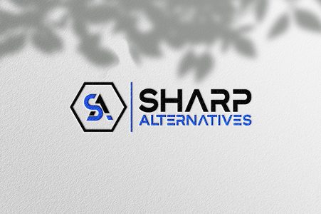 Sharp Alternatives Logotipo Empresarial AI + EPS Editável