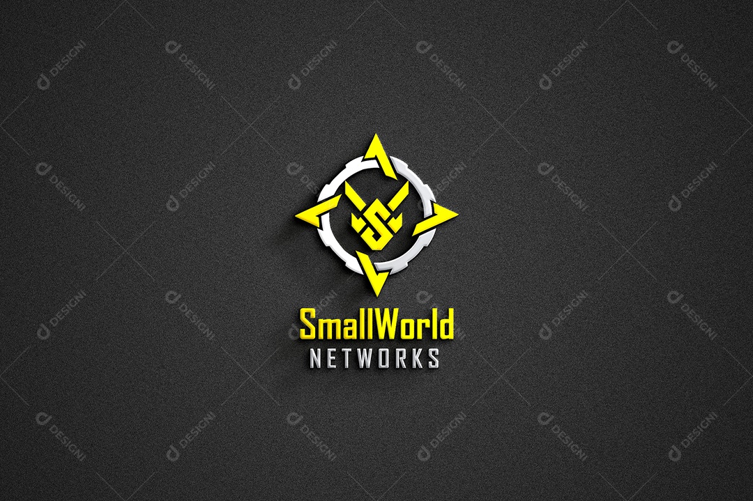 Smallworld Logotipo Empresarial AI + EPS Editável