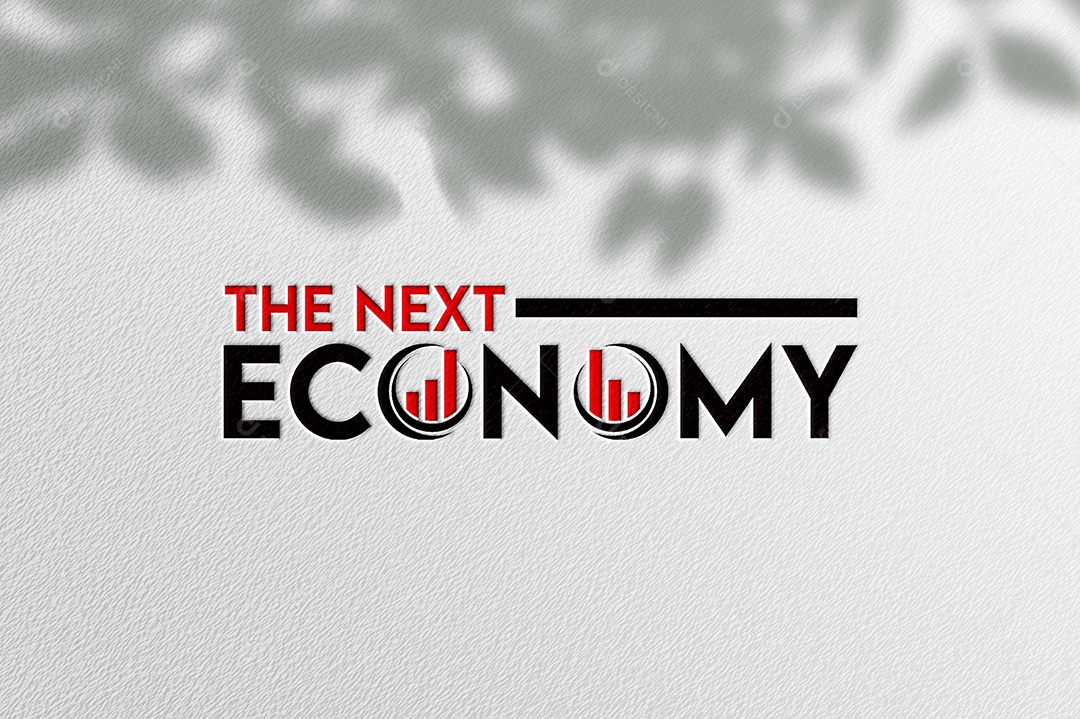 The Next Economy Logotipo Empresarial AI + EPS Editável