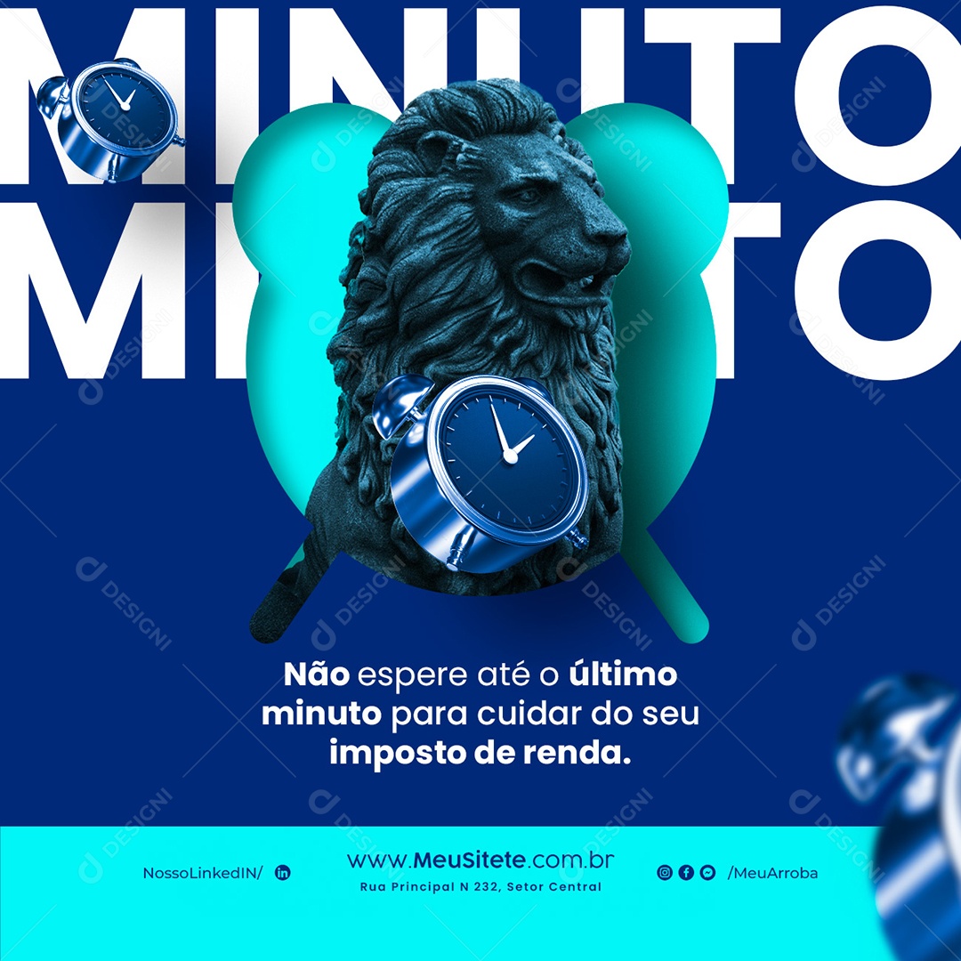 Não Espere Até o Último Minuto para Cuidar do Seu Imposto de Renda Contabilidade Social Media PSD Editável