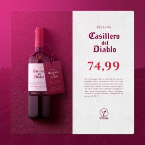 Vinho Casillero Del Diablo Social Media PSD Editável