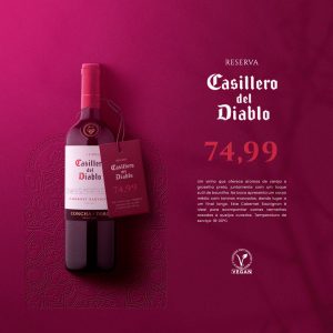Vinho Casillero Del Diablo Social Media PSD Editável