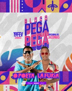 Flyer Bloco Pega Pega Social Media PSD Editável