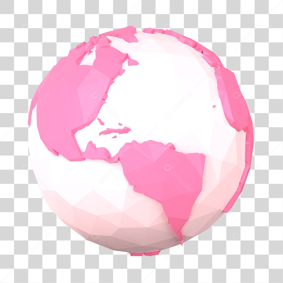 Elemento 3D Para Composição Mundo Rosa Dia Das Mulheres PNG Transparente
