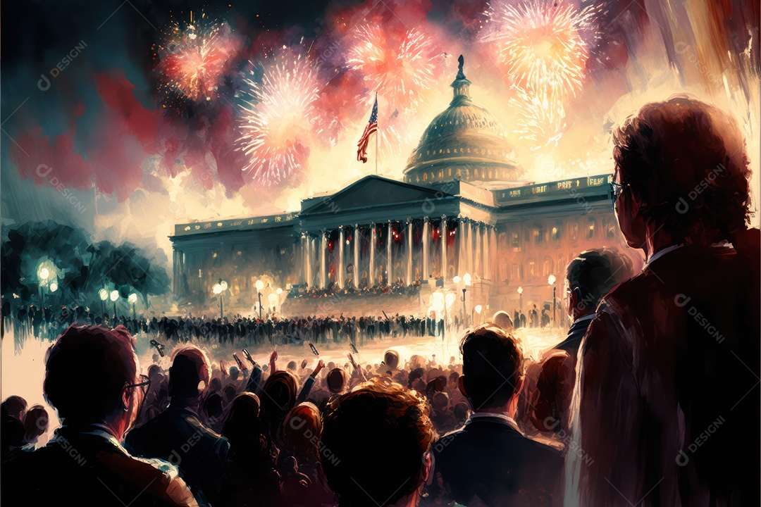 Fundo de celebração do dia do presidente americano. Banner, cartaz, cartão de felicitações. Ilustração