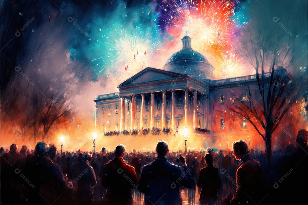 Fundo de celebração do dia do presidente americano. Banner, cartaz, cartão de felicitações. Ilustração