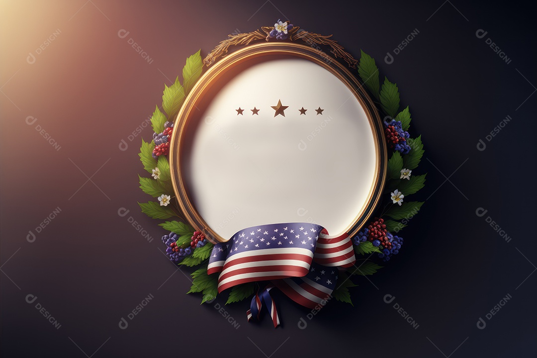 Bunner, cartão ou cartaz do Dia do Presidente dos EUA