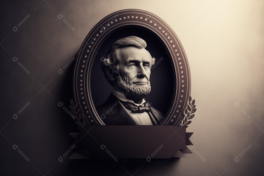 Bunner, cartão ou cartaz do Dia do Presidente dos EUA