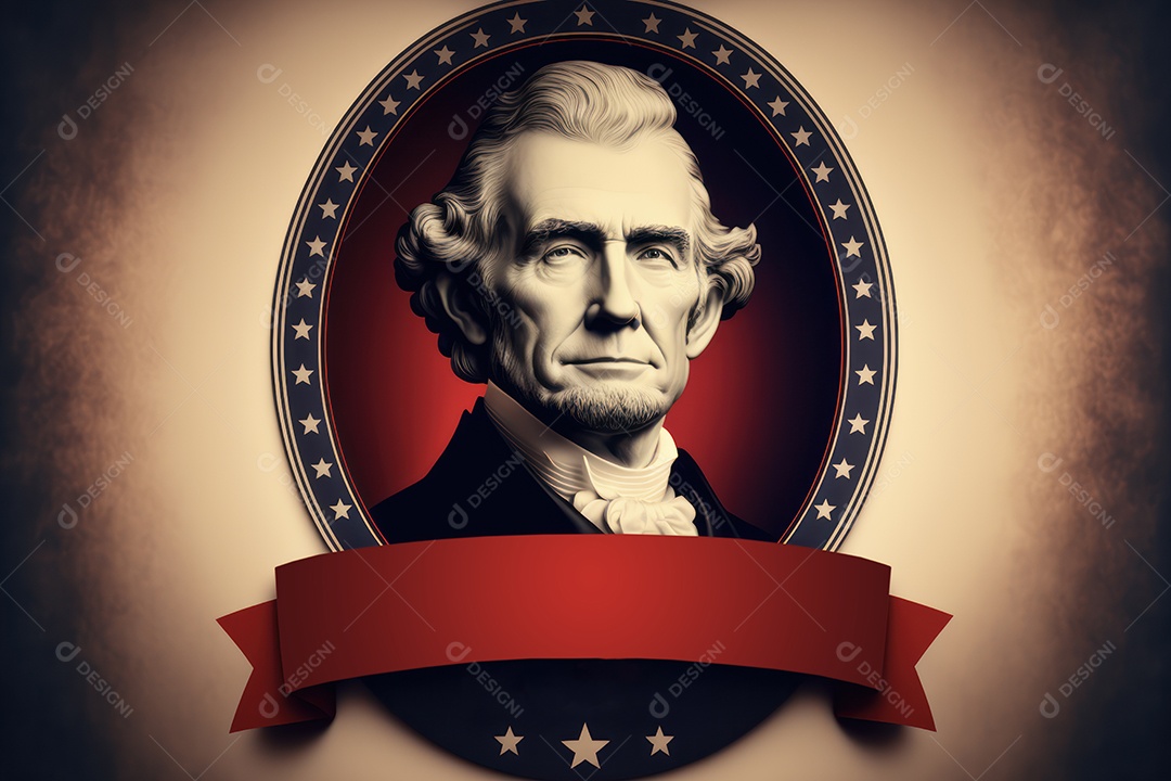 Bunner, cartão ou cartaz do Dia do Presidente dos EUA