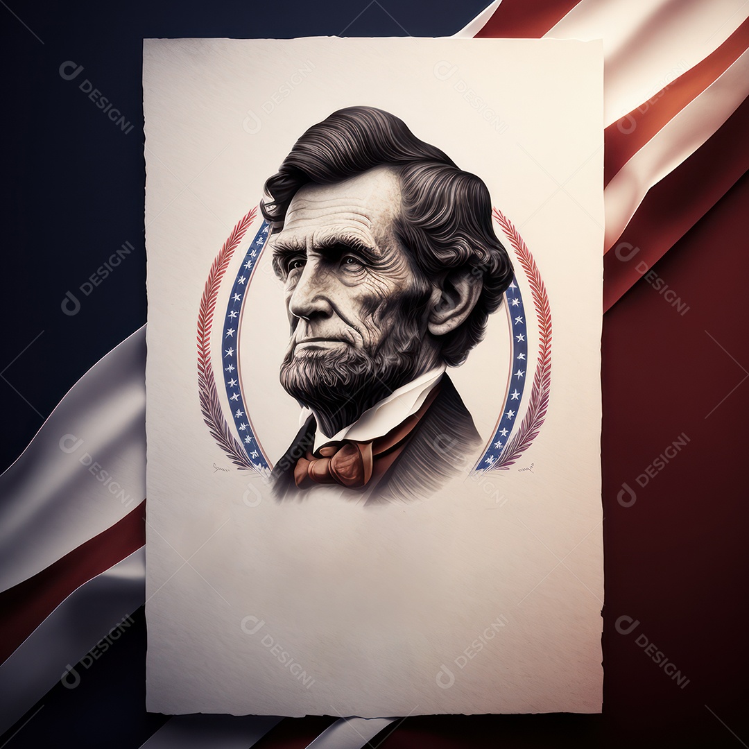 Bunner, cartão ou cartaz do Dia do Presidente dos EUA