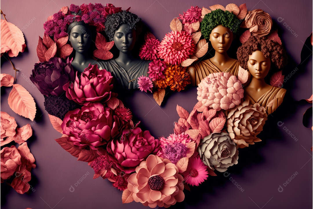 Plano de fundo em comemoração ao Dia Internacional da Mulher. Banner, cartaz, cartão de felicitações. Ilustração