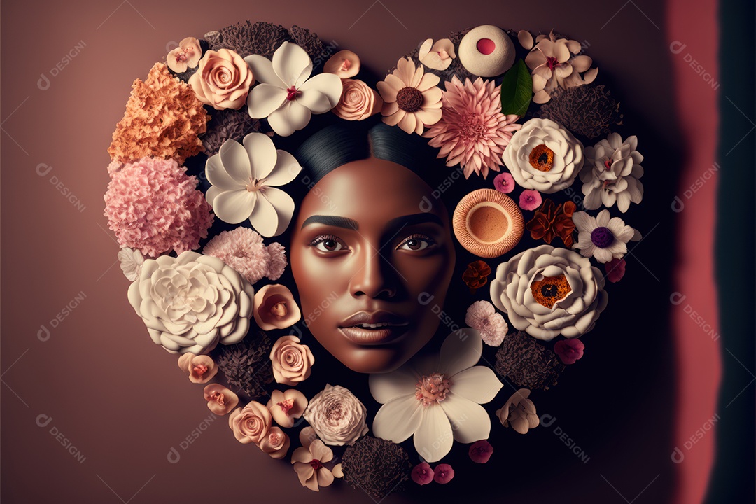 Plano de fundo em comemoração ao Dia Internacional da Mulher. Banner, cartaz, cartão de felicitações. Ilustração