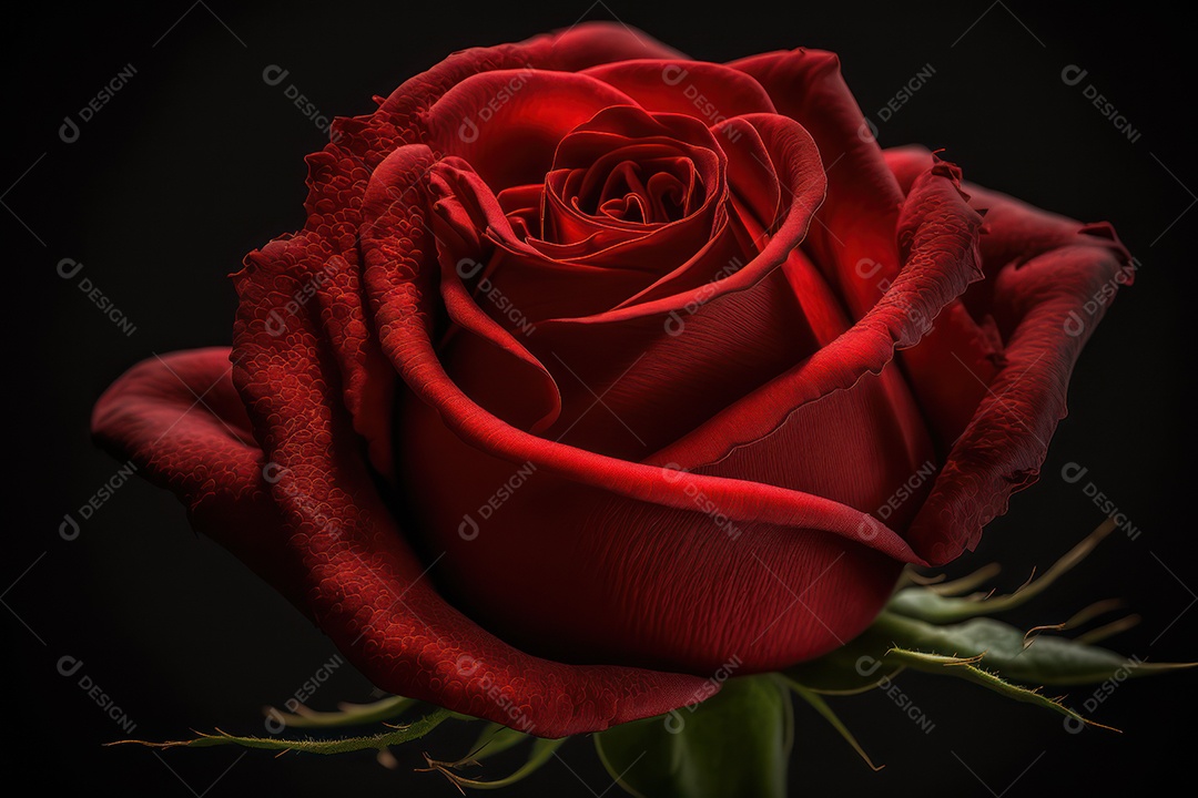 Linda rosa vermelha e detalhes para fundo romântico