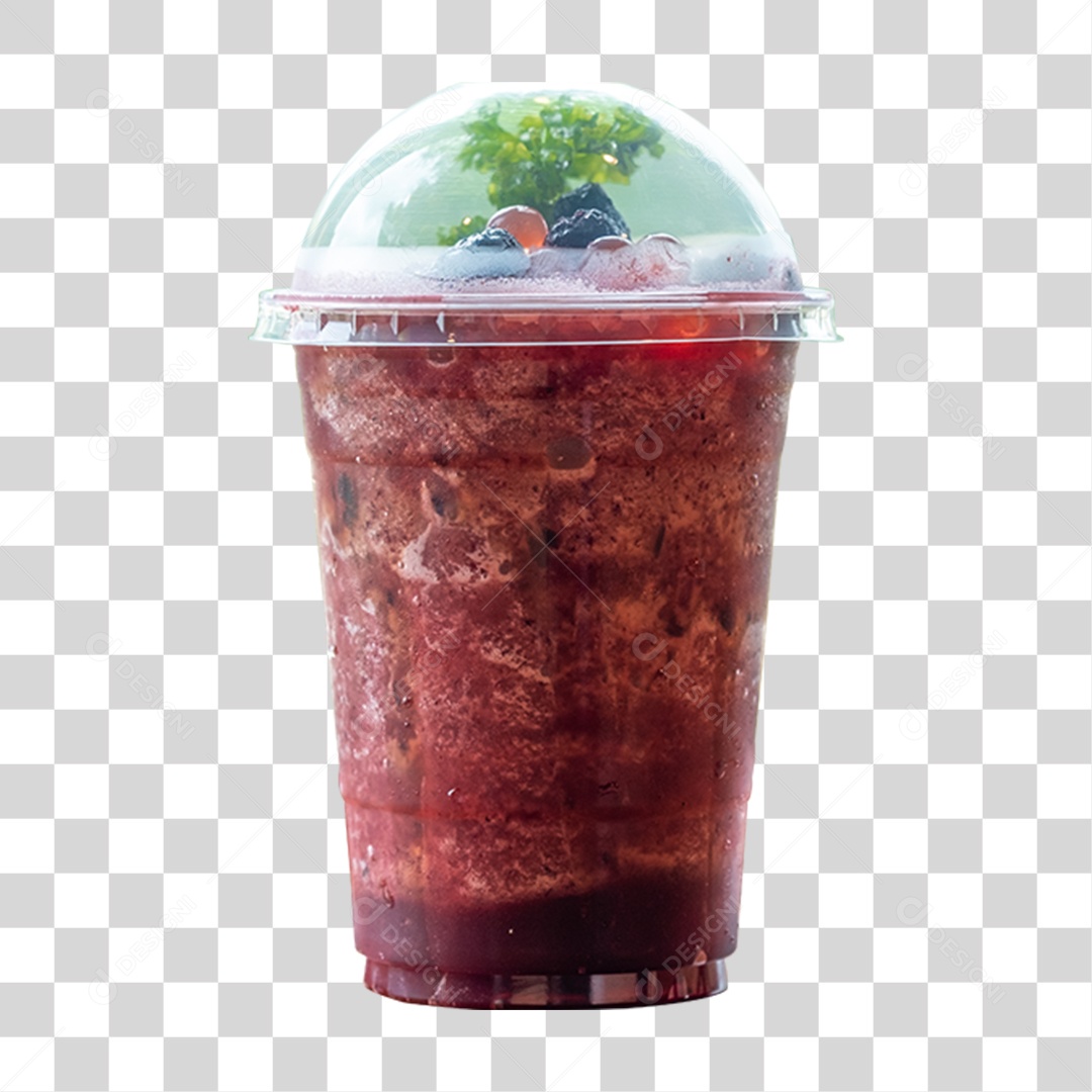 Copo com Milkshake PNG Transparente