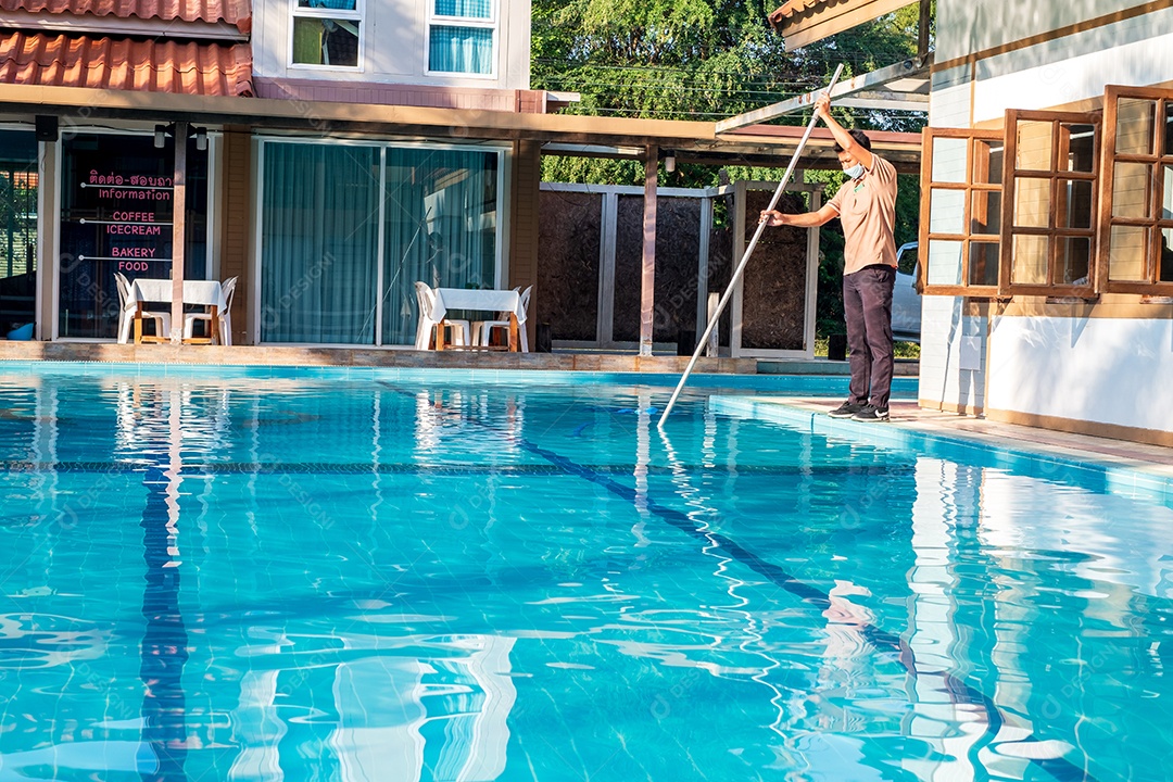 Textura de água piscina