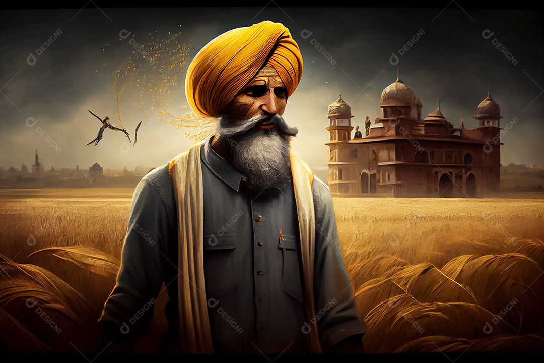 Baisakhi, o Festival da Colheita de Ano Novo Sikh e Punjabi, nascimento de Khalsa