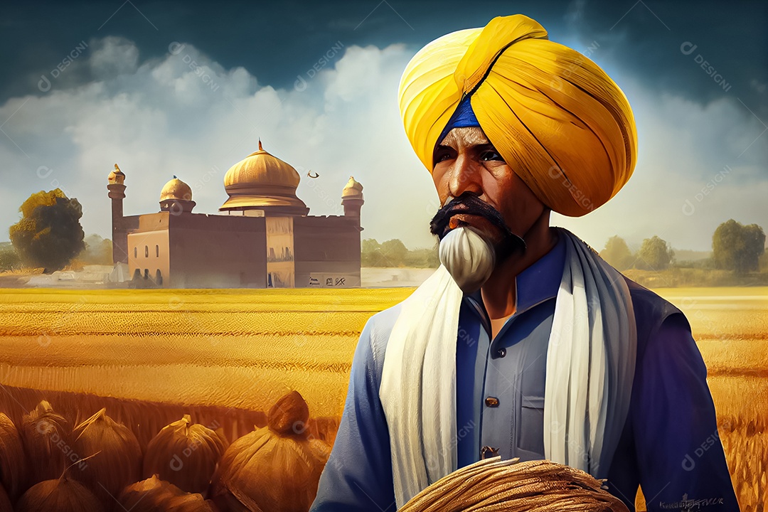 Baisakhi, o Festival da Colheita de Ano Novo Sikh e Punjabi, nascimento de Khalsa