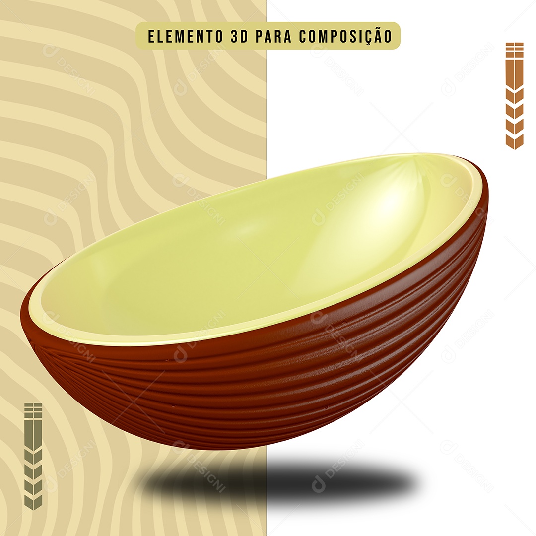 Elemento 3D Para Composição Ovo de Páscoa PNG Transparente