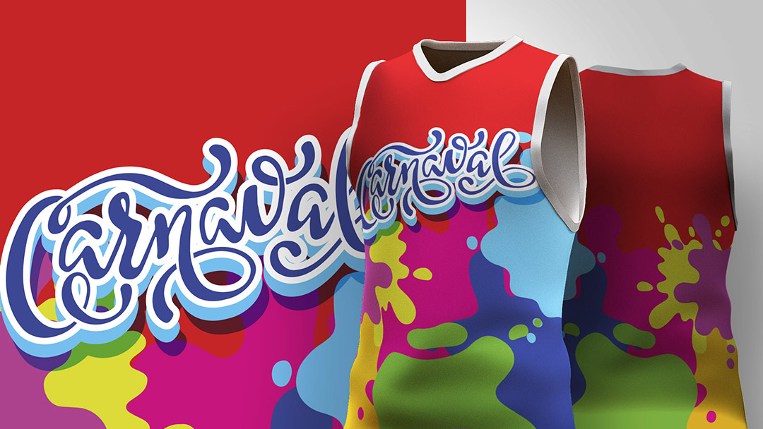 Abadá de Carnaval Estampa de Camisa Colorida Ai + EPS