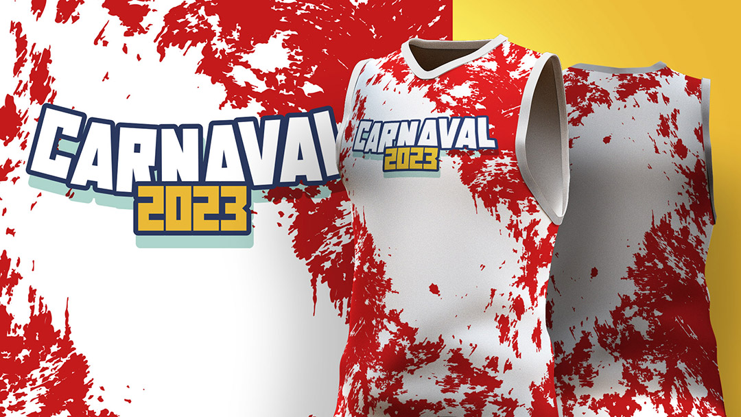 Abadá de Carnaval Estampa de Camisa Colorida Ai + EPS