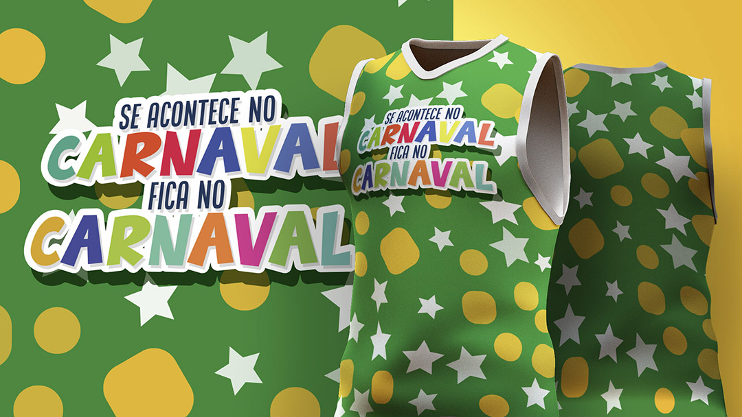 Abadá de Carnaval Estampa de Camisa Verde Ai + EPS